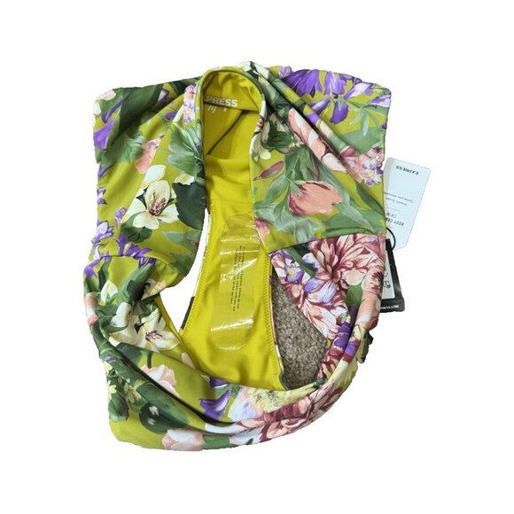 Express Women's Printed Balconette Body Contour Swim Bottom Size XL Multi Color - Picture 2 of 5